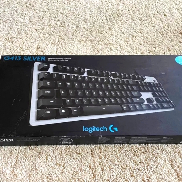 Logitech G413 Sliver Wired USB Gaming Keyboard Romer-G - Picture 2 of 5